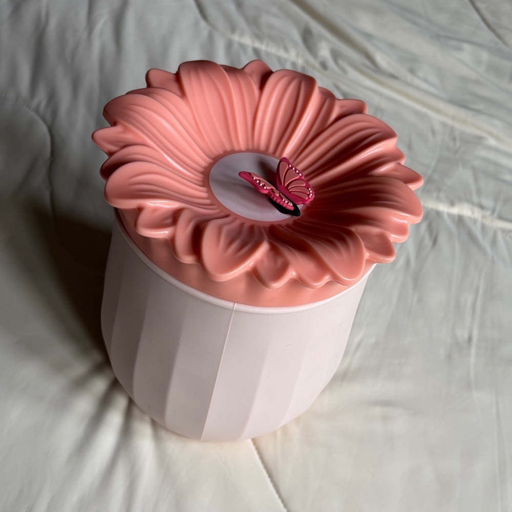 Pink Floral Silicone Ice Mold Wine Chiller